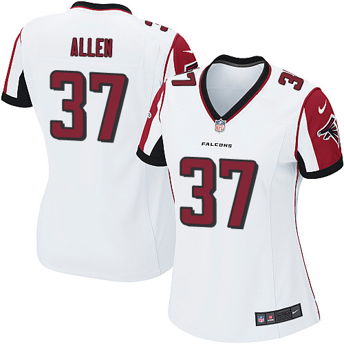 Women's Game Ricardo Allen Nike Jersey White Road - #37 NFL Atlanta Falcons